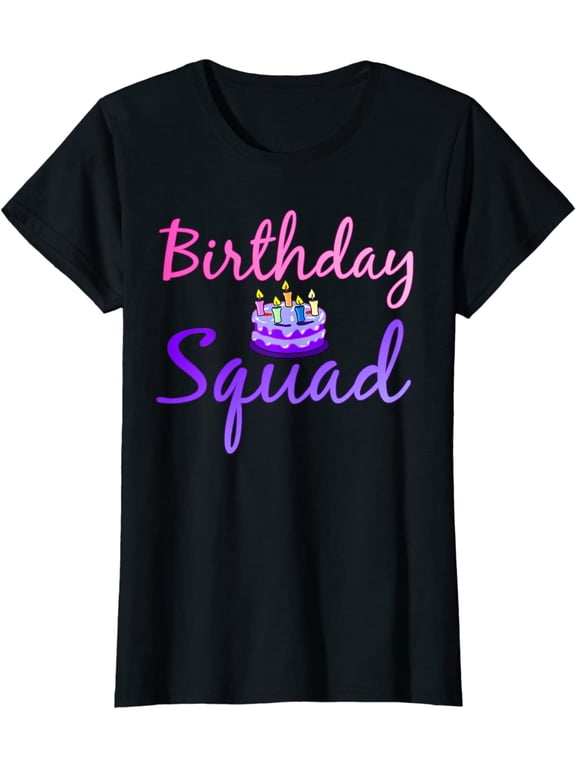 Birthday Squad Matching Family Group Birthday Party T-Shirt