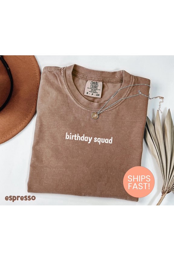 Birthday Squad Matching Party Group Celebration Crew T-Shirt