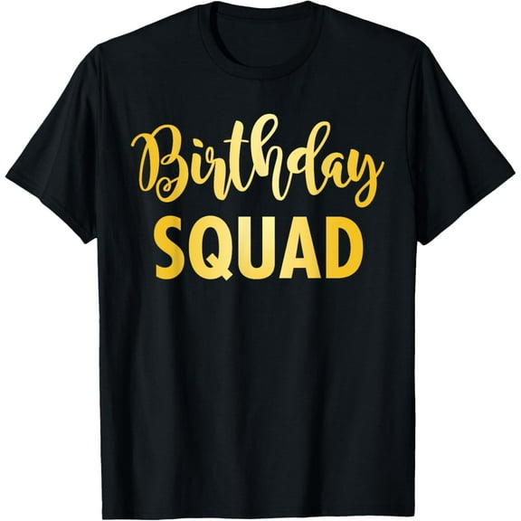 Birthday Squad Party Crew For Girls Women T-Shirt