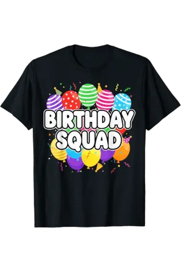 Birthday Squad Party Crew T-Shirt