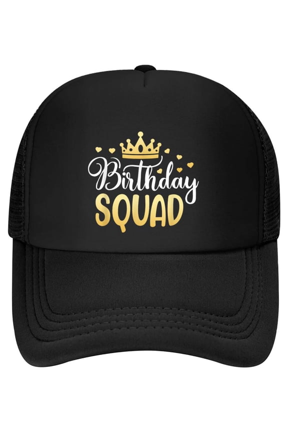 Birthday Squad Party Matching Family Group Funny Bday Team Baseball Cap
