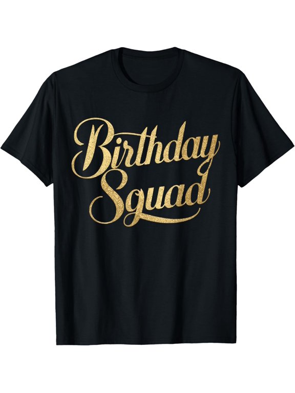 Birthday Squad Party Matching Family T-Shirt