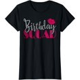 thumbnail image 1 of Birthday Squad Party Silver Bday Pink Lips Gift T Shirt T-Shirt, 1 of 4