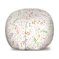 thumbnail image 1 of Birthday Storage Toy Bag Chair, Colorful Party Pattern Happy Occasion Theme Dots Stars Streamer, Stuffed Animal Organizer Washable Bag, Large Size, Multicolor, by Ambesonne, 1 of 3