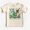thumbnail image 1 of Birthday T-Rex Dinosaur Toddler Shirt - I'M Three Tyrannosaurus Rex - Boys And Girls 3Rd Birthday Shirt - Boho Toddler & Youth Tee TODDLER SHORT SLEEVE TEE BELLA CANVAS 3001T, 1 of 3