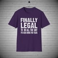 thumbnail image 1 of Birthday T-Shirt, 21st Birthday tee, Finally Legal tee, 21st Birthday Gift, 1 of 1