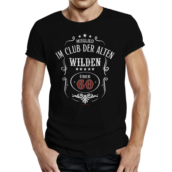 Birthday T-Shirts - Member of the Club of Old Savages Over 60 - Sayings T-shirt