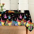 thumbnail image 1 of Birthday Tablecloth 60x120 Inch Rectangular, Happy Birthday Ballon White Washable Seasonal Table Cover for Party Picnic Dinner Decor, 1 of 6