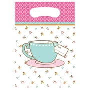 Birthday 'Tea Time' Plastic Favor Bags (8ct)