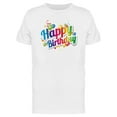 thumbnail image 1 of Birthday Text Colorful Balloons T-Shirt Men -Image by Shutterstock, Male x-Large, 1 of 2