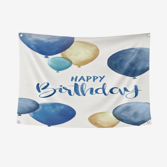 Birthday Thickened Polyester Background Cloth - Heat Transfer Printing HD non-Fading Indoor And Outdoor Wear-Resistant Decorative Cloth 3.28*4.92FT/100*150CM