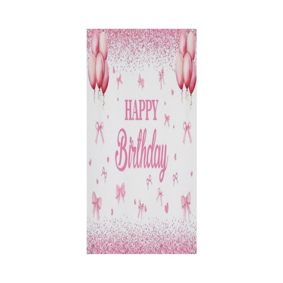 Birthday Thickened Polyester Background Cloth - Heat Transfer Printing HD non-Fading Indoor And Outdoor Wear-Resistant Decorative Cloth 35.4*78.7IN/90*200CM