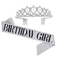 thumbnail image 1 of Birthday Tiaras for Girls, Crowns for Women Birthday, Tiara for Women Birthday Queen with Birthday Girl Sash, Crown for Girls，Tiaras and Crowns for Girls, 1 of 5
