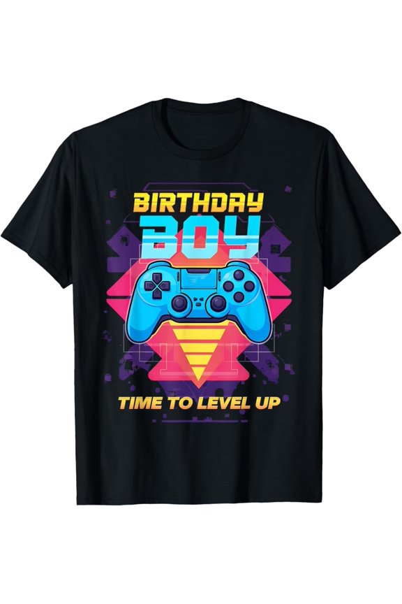 Birthday Time To Level Up Video Game Gamer Graphic Tees Unisex Men Women T-Shirt S-5Xl - Best Birthday Gifts