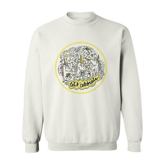 Birthday Unicorn Sweatshirt Women -Image by Shutterstock, Female 5X-Large