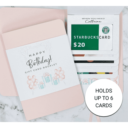 Birthday Waterfall Gift Card Booklet