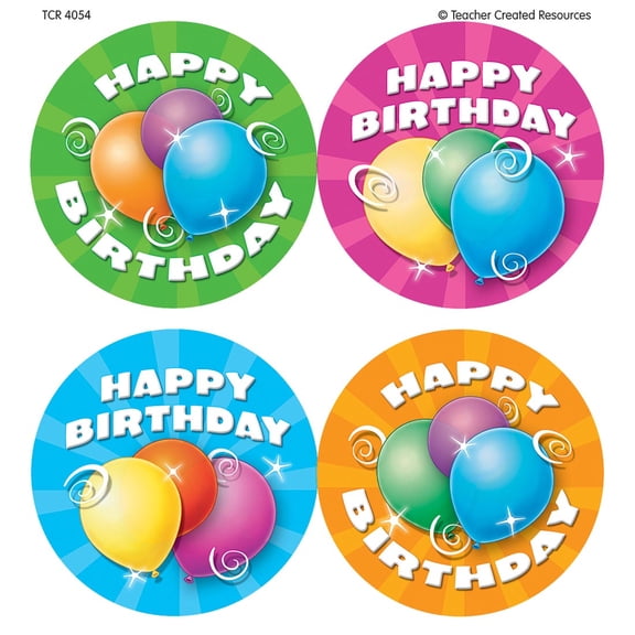 Birthday Wear 'Em Badges by Teacher Created Resources