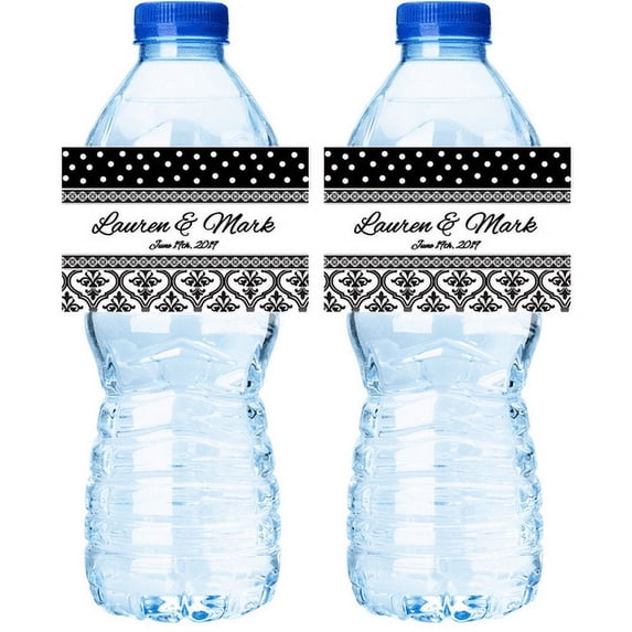Birthday / Wedding Waterproof 15ct Water Bottle Labels/stickers/wrappers