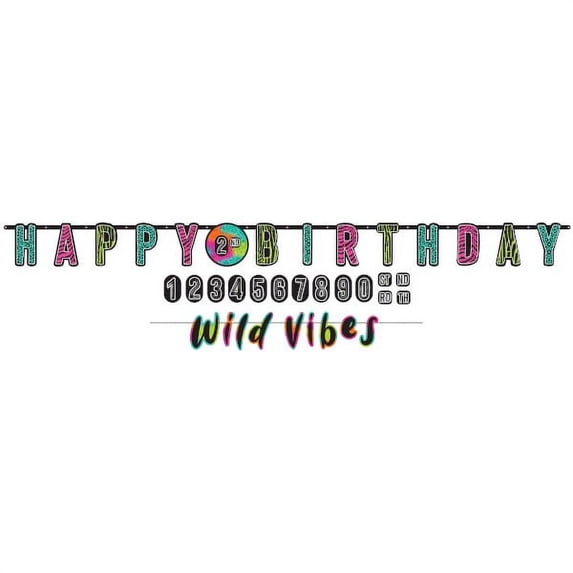 Birthday 'Wild Child' Jumbo Letter Banner Kit (1ct)