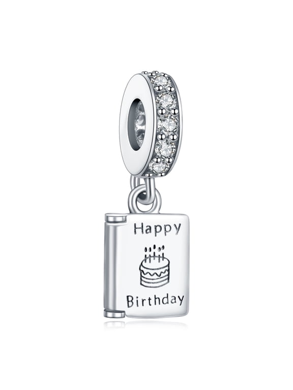 Birthday Wishes S925 Pendant Charm for Women Moment Bracelet Necklace Pendant