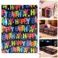 thumbnail image 1 of Birthday Wrapping Paper,Reversible Wrapping Paper,17 Inch x 10 Feet Happy Birthday Lettering Gift Wrapping Paper for Party,Shower,Holiday,Happy Birthday Wrapping Paper, 1 of 9