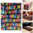thumbnail image 1 of Birthday Wrapping Paper Roll,Reversible Wrapping Paper,17 Inch x 32.8 Feet Happy Birthday Lettering Gift Wrapping Paper for Party,Shower,Holiday,Happy Birthday Wrapping Paper, 1 of 9