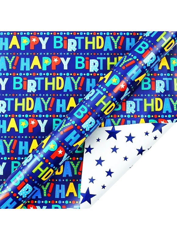 Birthday Wrapping Paper in Wrapping Paper - Walmart.com