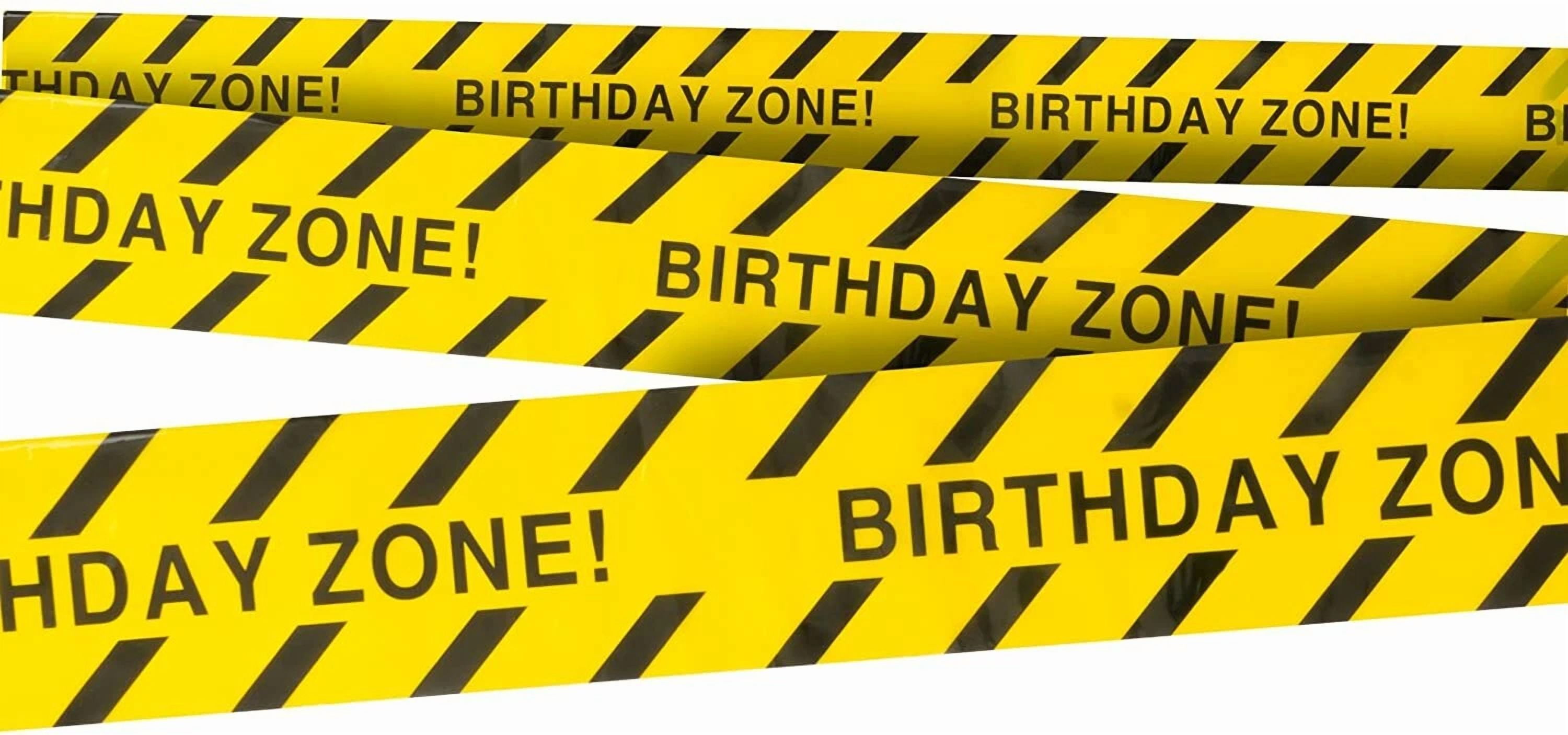 Birthday Zone! Party Tape 3 In. X 100 Ft (2 Pack)