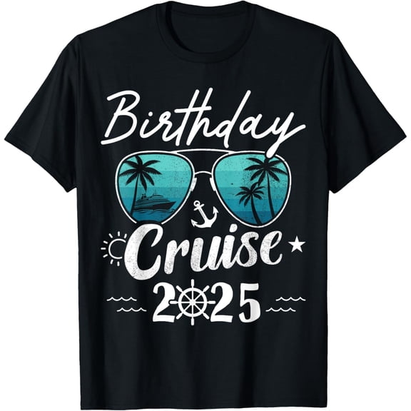 Birthday cruise 2025 party vacation squad T-Shirt