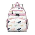 thumbnail image 1 of Birthday gift horse laptop backpack, spacious backpack with horse designs, ideal for school or work, 1 of 6