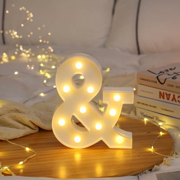 Birthday letter light,Light Up Letters,Battery Powered Light Up Letters for Wall & Table Decor, Birthday, Wedding, Party & Holiday Night Light