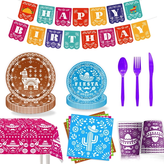 Birthday party decorations, birthday party supplies, disposable tableware sets