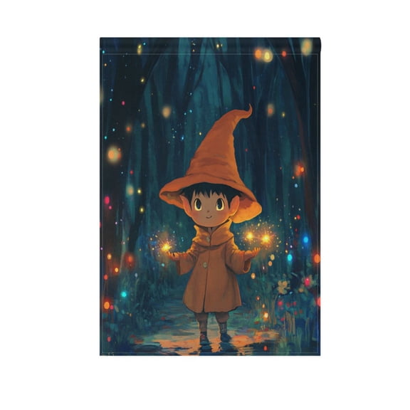 Birthday party garden flags, outdoor patio decoration flags with cute cartoon theme Big Ears