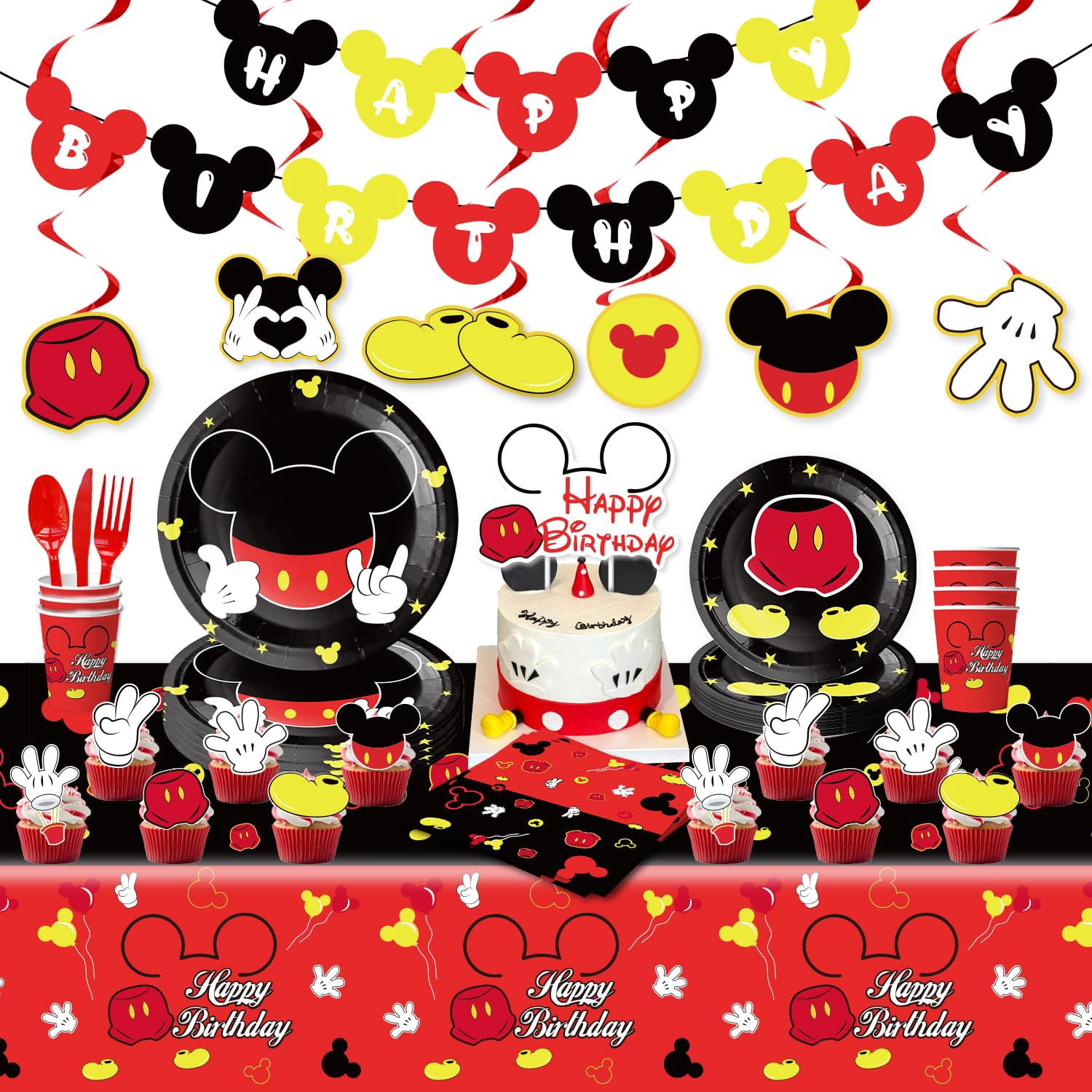 Eemrald Mickey Mouse Autogrammbücher – 2er Set Spiralbindung, Schwarz Mit Silbernem/goldenem Kopf, Ca. 14 X 10 Cm