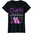 thumbnail image 1 of Birthday squad Purple Butterflies High Heels Diva Squad T-Shirt, 1 of 4