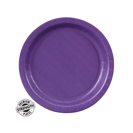 BirthdayExpress Dessert Plate - Purple (8)