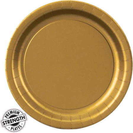 BirthdayExpress Dinner Plate - Gold (8)
