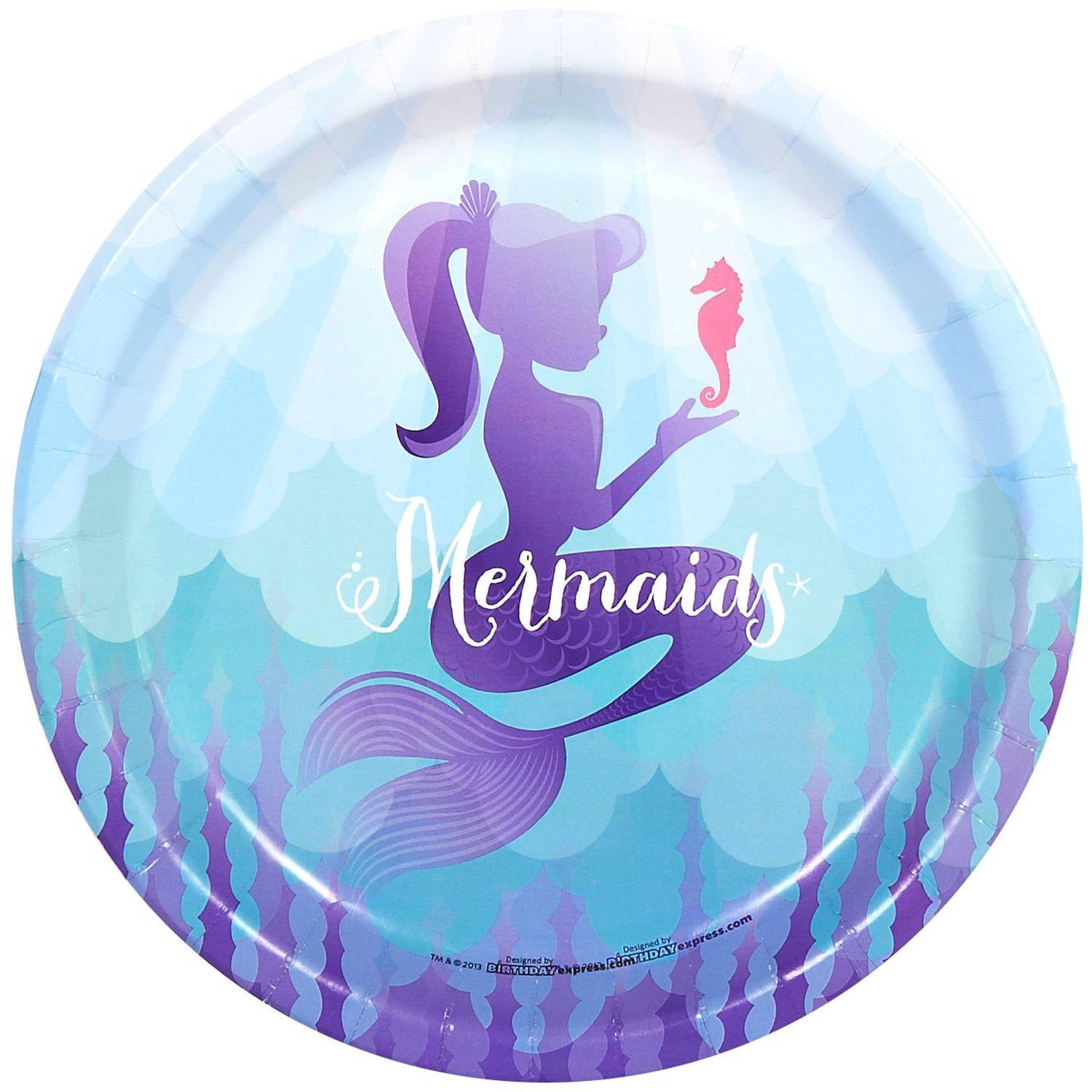 GENERIC BirthdayExpress Mermaids Under The Sea Party Supplies - Dinner Plates (8)
