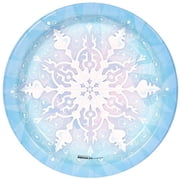 BirthdayExpress 239929 Snowflake Winter Wonderland Dessert Plates (8)