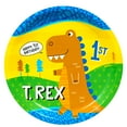 thumbnail image 1 of T-Rex 1st Birthday 9" Dinner Plate, 1 of 2