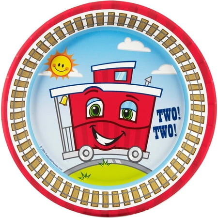 Birthday Express 233939 Two-Two Train 2nd Birthday Dessert Plates