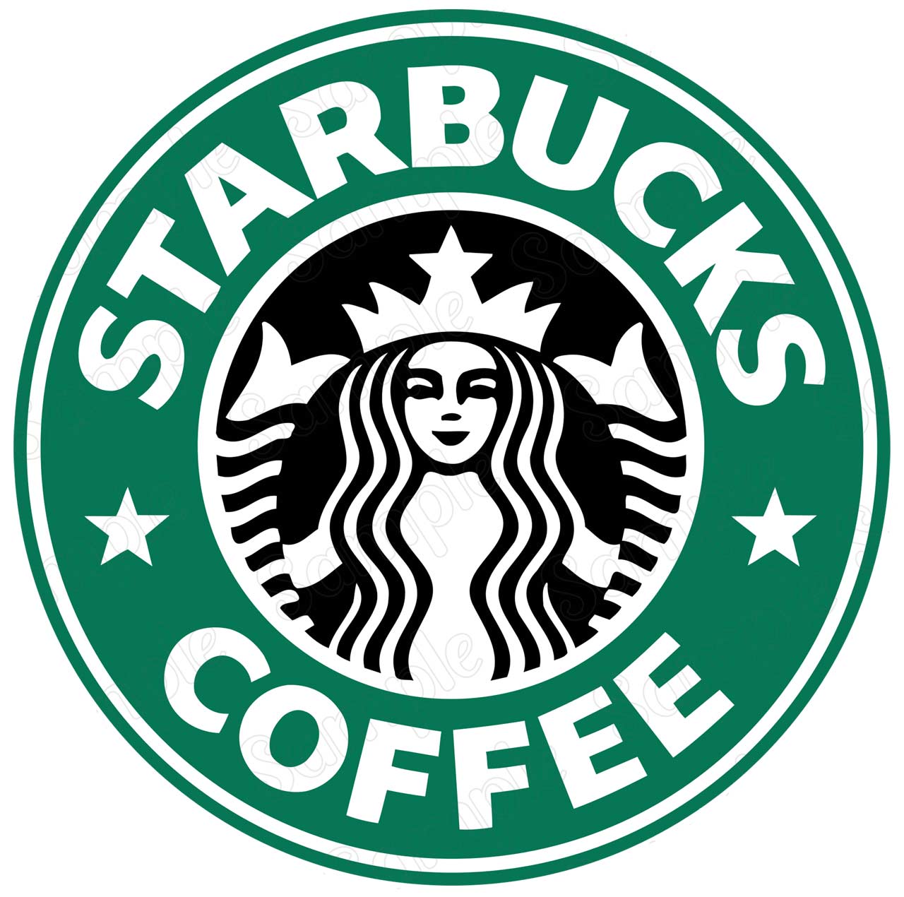 BirthdayJungle Starbucks Logo Birthday Cake Topper, by BirthdayJungle