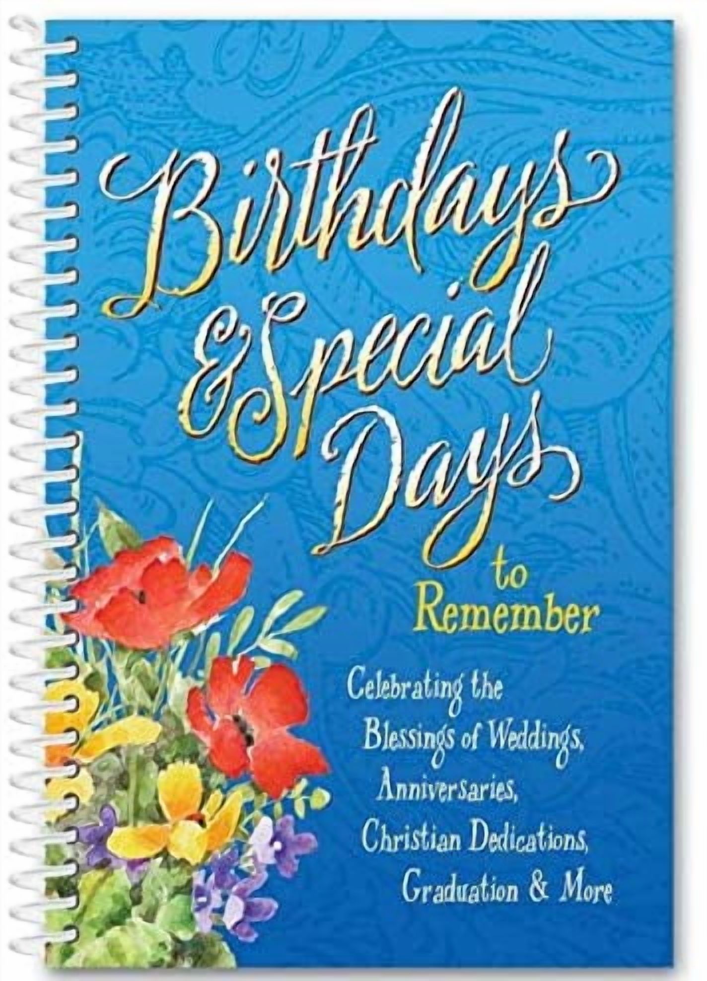 Birthdays and Special Days to Remember Date Book Large Print - Walmart.com
