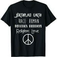 thumbnail image 1 of Birthplace Earth Race Human Politics Religion Love T-ShirtMen's and women's gift, black and white T-shirt, size: Extra large S-4XL, 1 of 4