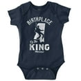 thumbnail image 1 of Birthplace Of The King Mississippi Romper Boys or Girls Infant Baby Brisco Brands 6M, 1 of 6