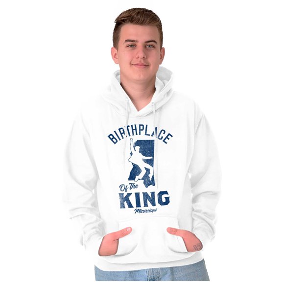 Birthplace Of The King Mississippi Unisex Plus Fleece Graphic Hoodie Brisco Brands 2X