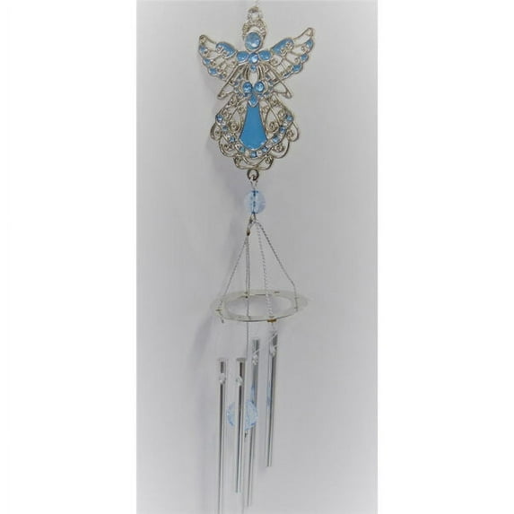 Birthstone Angel Wind Chime in December
