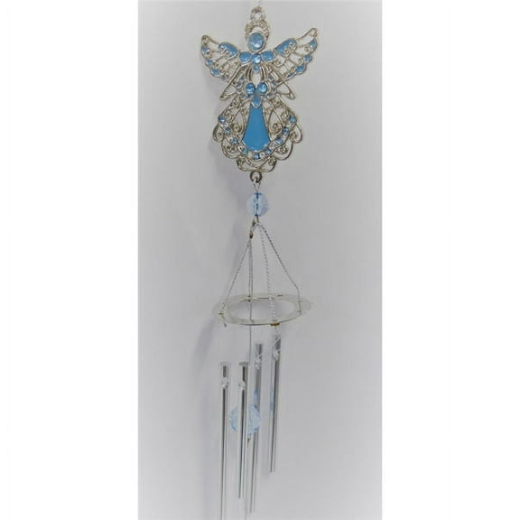 Birthstone Angel Wind Chime in December