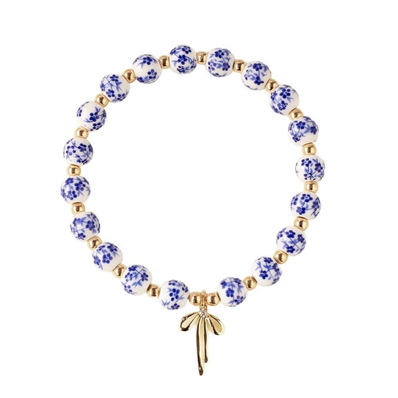 Birthstone Bracelet for Women - Healing Floral Bracelet with Colorful Stones, Anxiety Relief Jewelry, Meaningful Birthday/Graduation Gift for Her