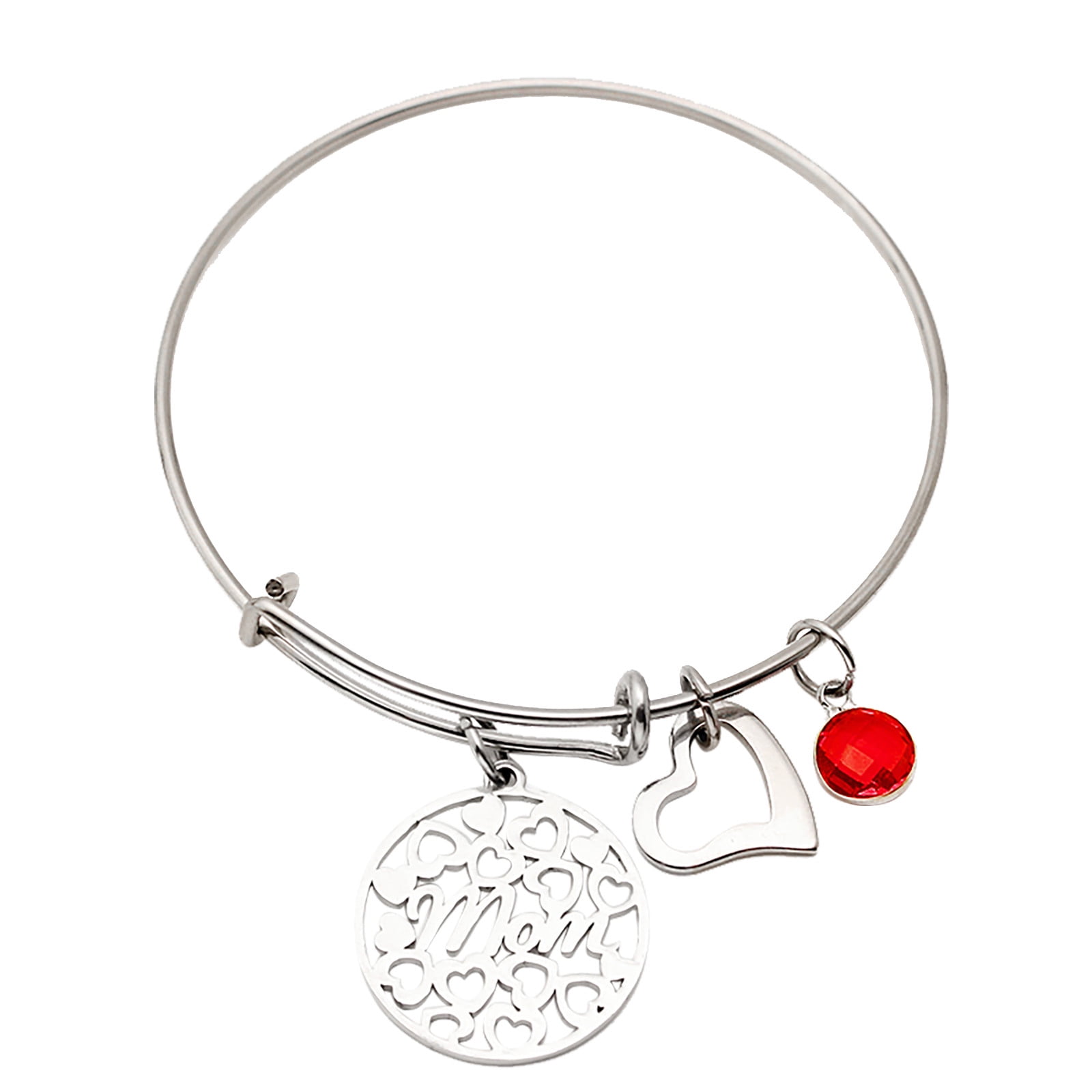 Birthstone Bracelets for Women Dainty Simple Infinity Stainless